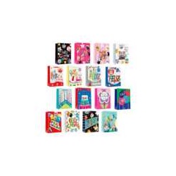 1pza Bolsa de regalo mediana 26x10x32cm, variedad de diseños / sh802 / 712214 / 855010