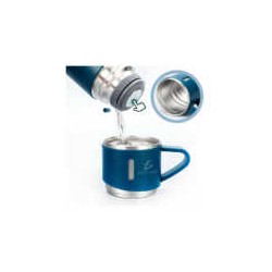 Termo ele-gate liso de acero inoxidable 500ml y juego de 3 tazas, variedad de colores / vacuum flask set