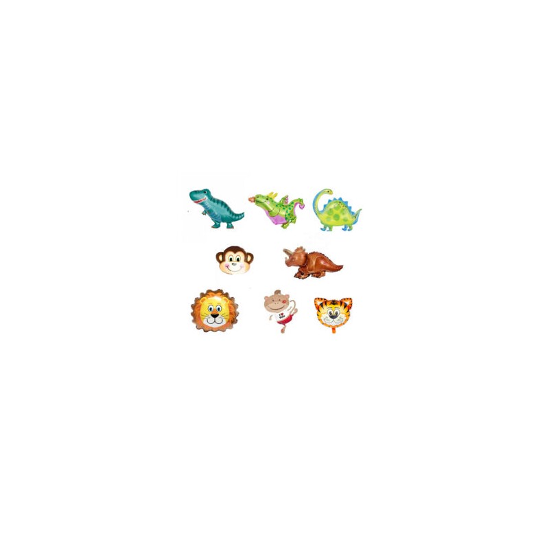 1pza Globo chico con forma de animales, vehículos, comida o anillo, variedad de colores / bt-qq-57 / globo animalitos / b0169 / 