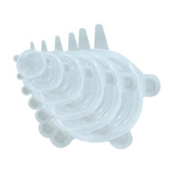 Paquete con 6 tapas flexibles reutilizables de silicón, variedad de colores / ro-20571 / 2057-1 / bx-222