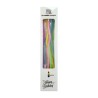 Paquete con 6 velas largas, variedad de colores / gh143-224ad/rainbow candle