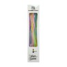 Paquete con 6 velas largas, variedad de colores / gh143-224ad/rainbow candle