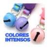Collar ajustable para mascota con diseño estampado y cascabel, variedad de modelos