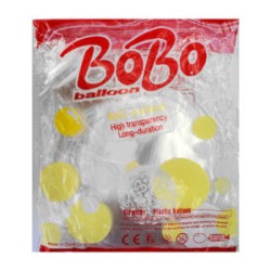 Paquete con 50 globos transparentes de 20cm de ancho / bobo balloon / anti – oxidant / bt-552-20