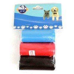 Blister 3pzas bolsas para heces de perros y gatos jr1061