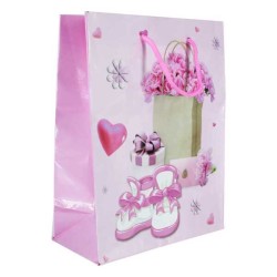 1pza Bolsa chica con estampado para regalo 18x8x24cm, variedad de diseños / hl-511-4s / wb-047-1s / wb-579-15