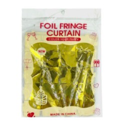 Cortina metálica con diseño de cuadros pequeños para decoración de fiesta, variedad de colores / foil fringe curtain / s-1