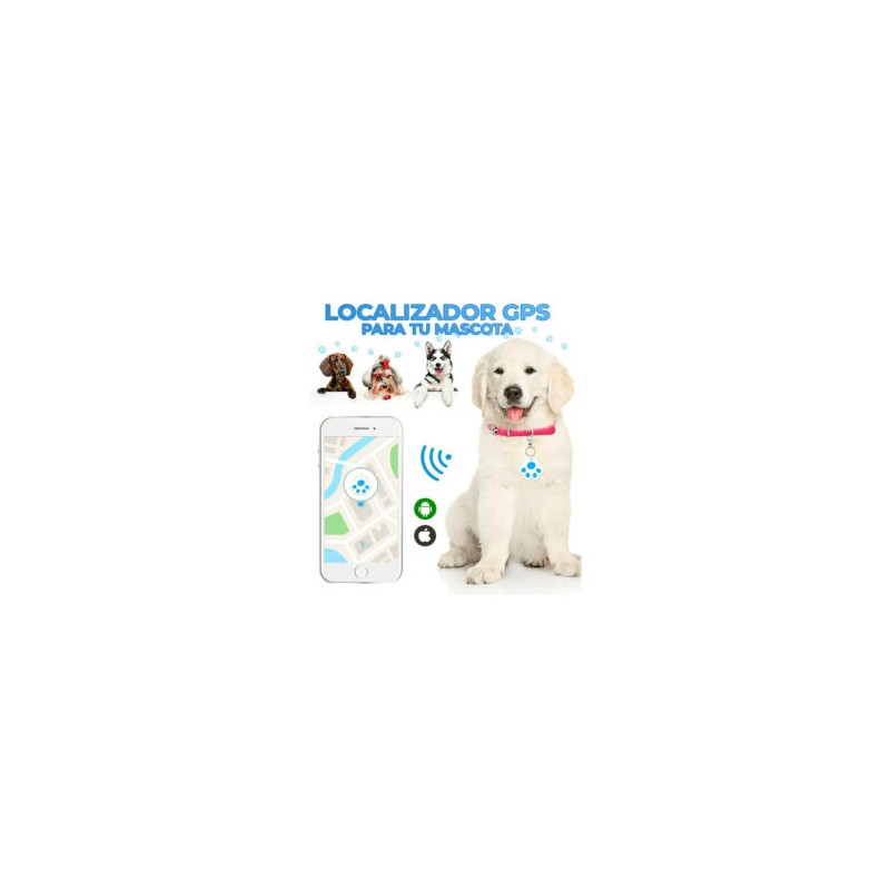 Localizador gps bluetooth en forma de huella para mascota, variedad de colores / mas.gz.01