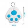 Localizador gps bluetooth en forma de huella para mascota, variedad de colores / mas.gz.01