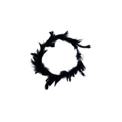 Corona de plumas con mini luces led, variedad de colores / bt-699a