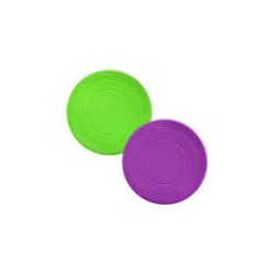 1pza Frisbee / disco de silicón para entrenamiento de mascotas, variedad de colores / mas.14