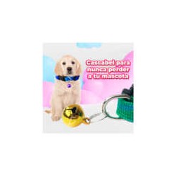 1pza Collar ajustable para mascota en tonos arcoíris con cascabel, variedad de colores