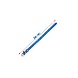 Collar ajustable de piel sintética con decoración de huellas metálicas talla M, variedad de colores / MAS.09.4.M