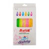 Paquete 12 velas de cera happy birthday para pastel, variedad de colores / gb-t2119-95