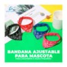 1pza Collar bandana paliacate pañuelo ajustable talla chica para mascota 30cm, variedad de colores / mas.23.1.*30
