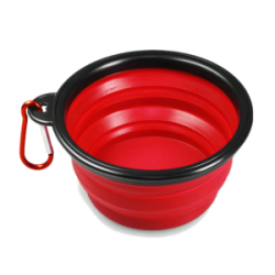 1pza Plato grande plegable para mascota 17.5cm, variedad de colores / jr1637