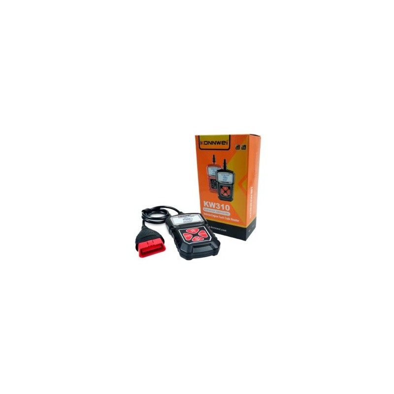 Escáner lector de códigos para falla de carro automóvil, obdii+eobd / kw310 konnwei