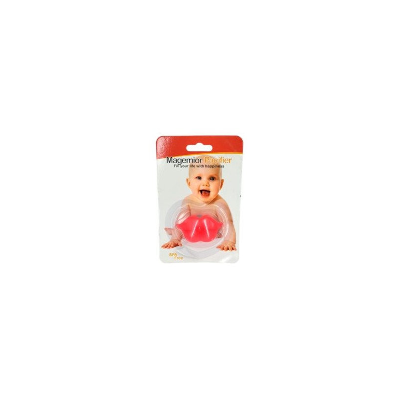 Blíster con chupón con diseño de labios para bebés / magemior pacifier / 12657