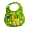 Babero entrenador para bebé de plástico antiderrames con diseño de animales velcro ajustable, variedad de colores baby bib / x15