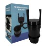 Soporte multifuncional / portavasos con 3 compartimientos y cargador inalámbrico de celular para automóvil / multi-function hold