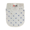 Babero de tela con diseño de estrellas y broches ajustables para bebé , variedad de colores / muslin bib
