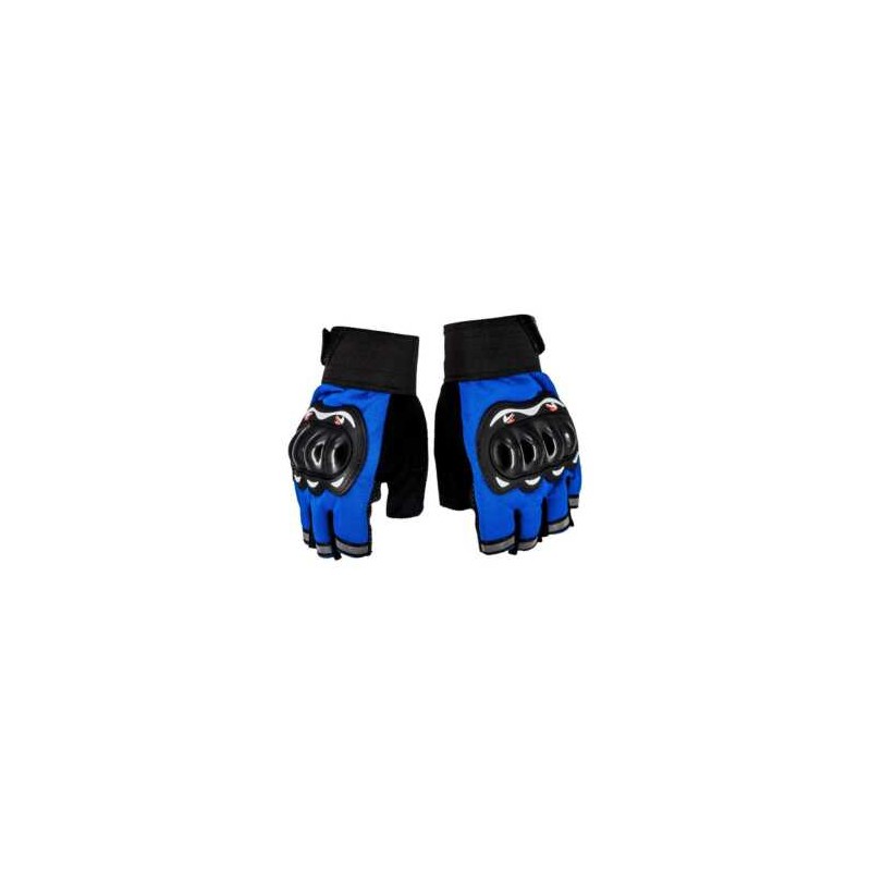 Par de guantes sin dedos con protección de nudillos para motocicleta / sports / zy-gloves08