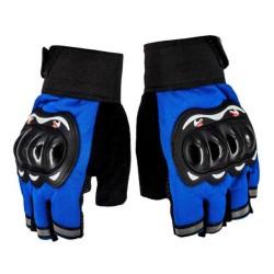 Par de guantes sin dedos con protección de nudillos para motocicleta / sports / zy-gloves08