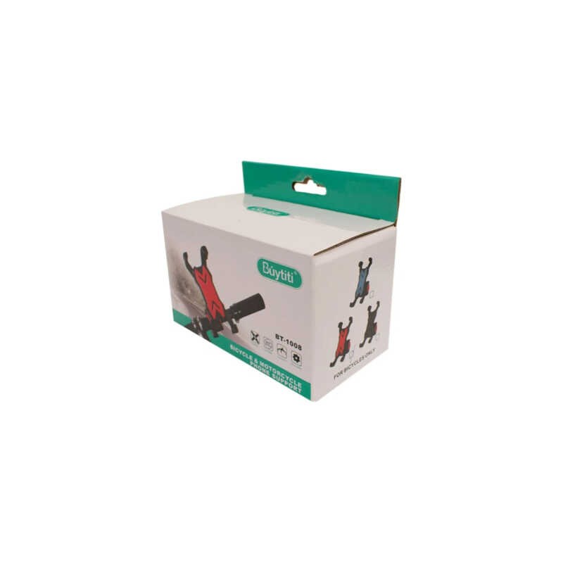 Soporte universal 360° de plástico ajustable a manubrio de motocicleta o bicicleta, variedad de colores / bt-1008