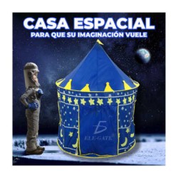Tienda de campaña infantil portátil en forma de castillo 80x135cm