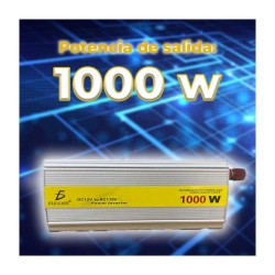 Inversor de corriente con potencia de salida de 1000 watts modificada para electrónica y dispositivos