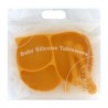 Plato entrenador en forma de animalito + 2 cubiertos de silicona para bebé, variedad de colores / baby silicone tableware