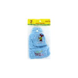 Gorro afelpado para bebé natural & comfortable wah yick con orejitas de pompón y perla, variedad de diseños / q-2-13