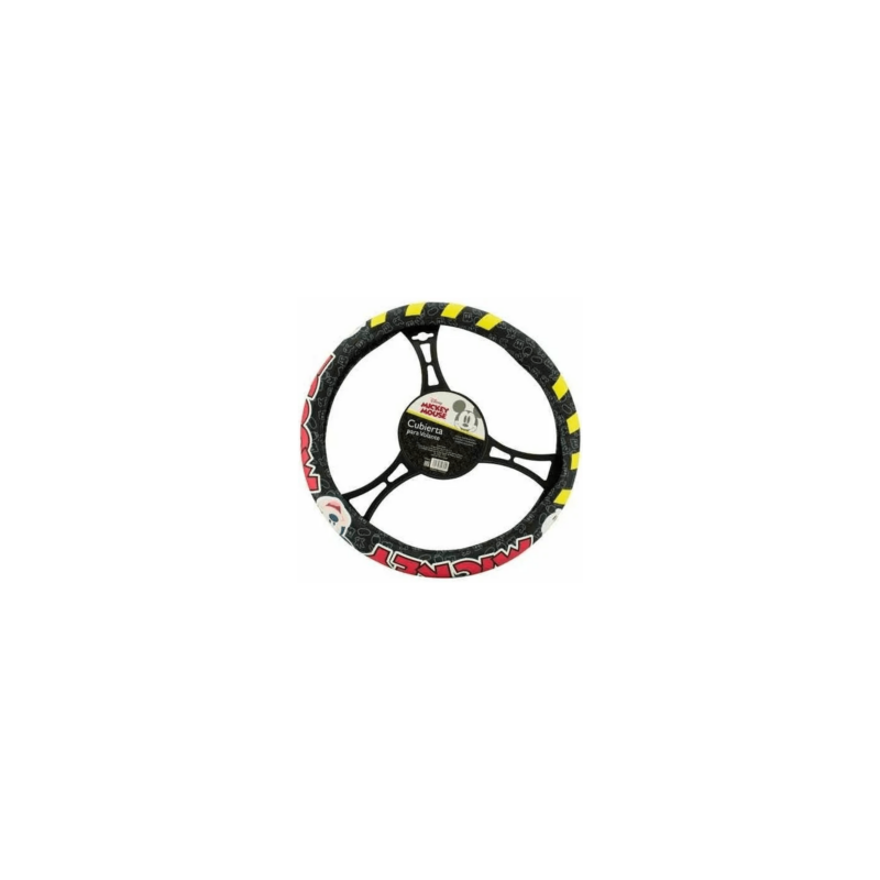 Cubierta para volante de carro, universal, con diseño de mickey mouse hmi9-cv2