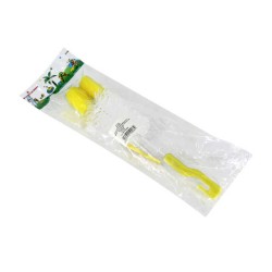 Par de cepillos para biberón de 24cm y 11cm, variedad de colores / bb5792