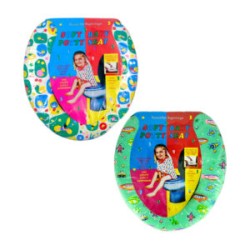 Asiento entrenador acolchado infantil para baño con diseño animado, variedad de modelos / soft baby potty seat
