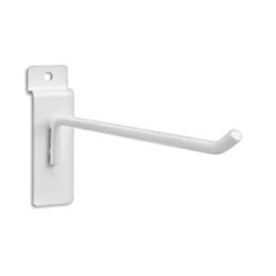 1pza Gancho blanco o cromado de 10cm para panel ranurado / gan.10.bl