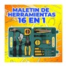 Estuche 16 en 1 con herramienta doméstica multifuncional para reparación y bricolaje