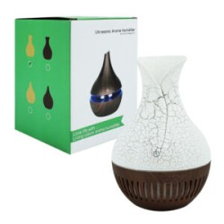 Humidificador difusor en forma de cántaro estilo madera con luz led, variedad de modelos / sl-003