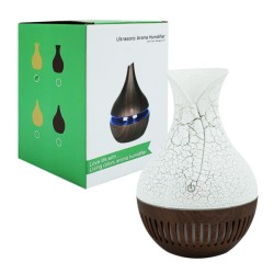 Humidificador difusor en forma de cántaro estilo madera con luz led, variedad de modelos / sl-003