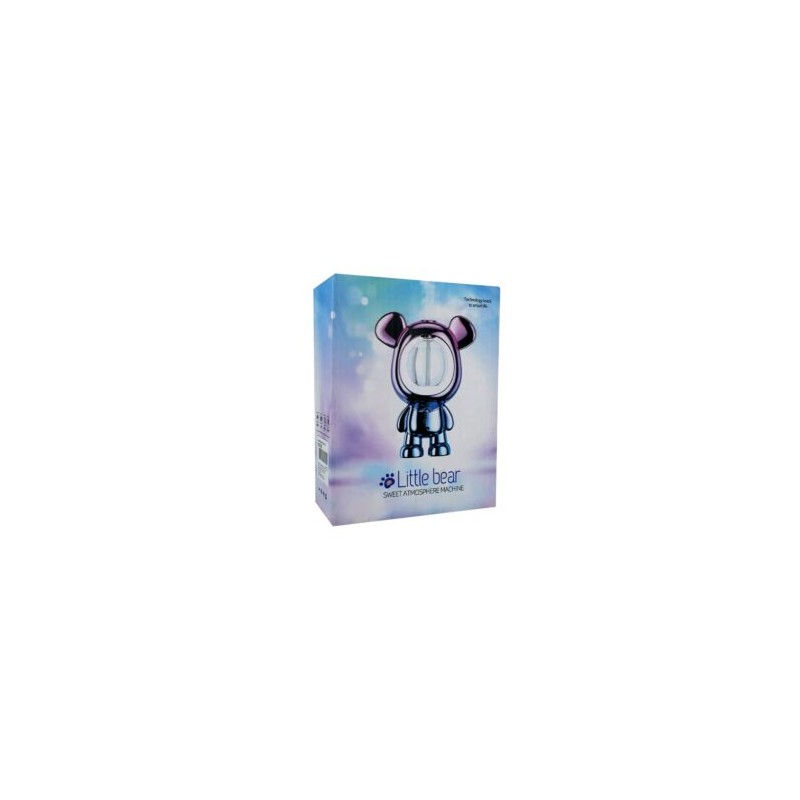 Humidificador little bear con efecto tipo metálico y forma de oso, variedad de colores / jsq420