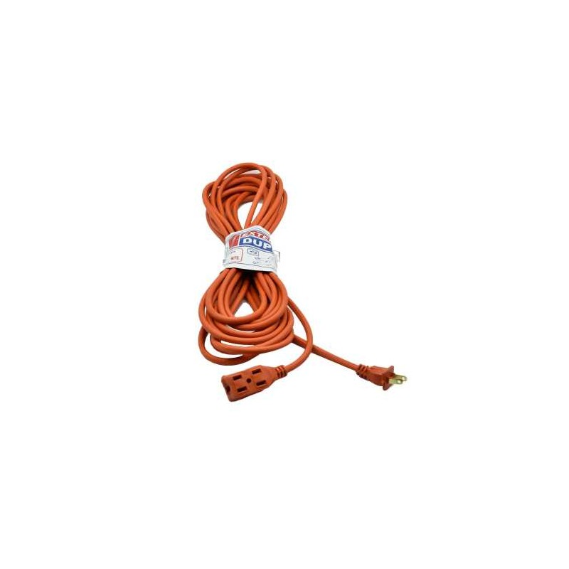 Extensión eléctrica duplex naranja para uso rudo y domestico con longitud de 10 metros / 132