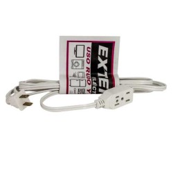 Extensión eléctrica blanca para uso rudo y doméstico con longitud de 3 metros / 131