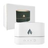 Humidificador ovalado de ambiente con mini figura de flama fuego, temporizador y luces rgb / 153485