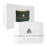 Humidificador ovalado de ambiente con mini figura de flama fuego, temporizador y luces rgb / 153485