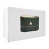 Humidificador ovalado de ambiente con mini figura de flama fuego, temporizador y luces rgb / 153485