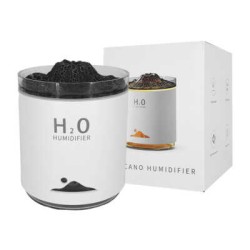 Humidificador con diseño de llama volcánica, 100x100x122mm / hx127b