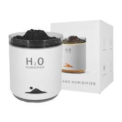 Humidificador con diseño de llama volcánica, 100x100x122mm / hx127b