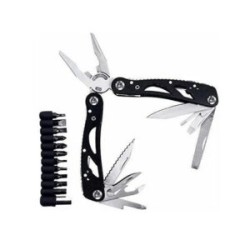 Pinza alicate multiherramienta + estuche de bolsillo estuche con pinza , tornillos, puntas , navaja multiusos / hl-nvj9552 / w-3