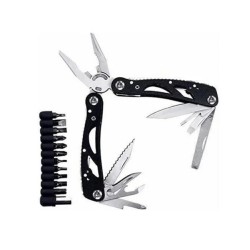 Pinza alicate multiherramienta + estuche de bolsillo estuche con pinza , tornillos, puntas , navaja multiusos / hl-nvj9552 / w-3