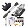 Estuche con kit de herramienta básico para bicicleta con bomba manual de aire / t-777-w01 / t-606-b05a